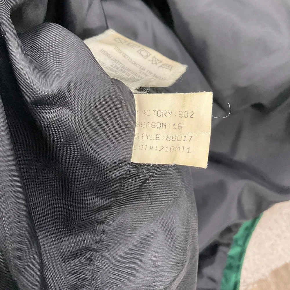 North Face Jacket Mens Large Green Black 88017 Gore Tex‎ Hood Outdoor Softshell